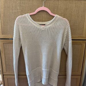 Calvin Klein Jeans Cream V-Neck Sweater
